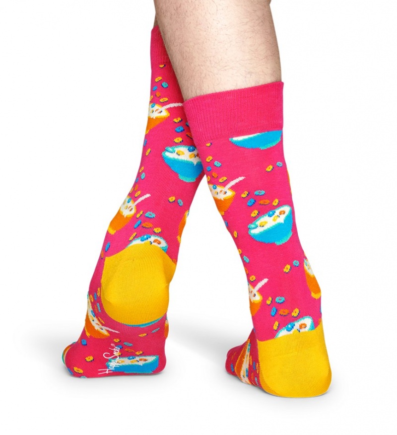 Happy Socks Fruit Loops Socken Unisex Dunkelrosa | Schweiz 84315MCHW