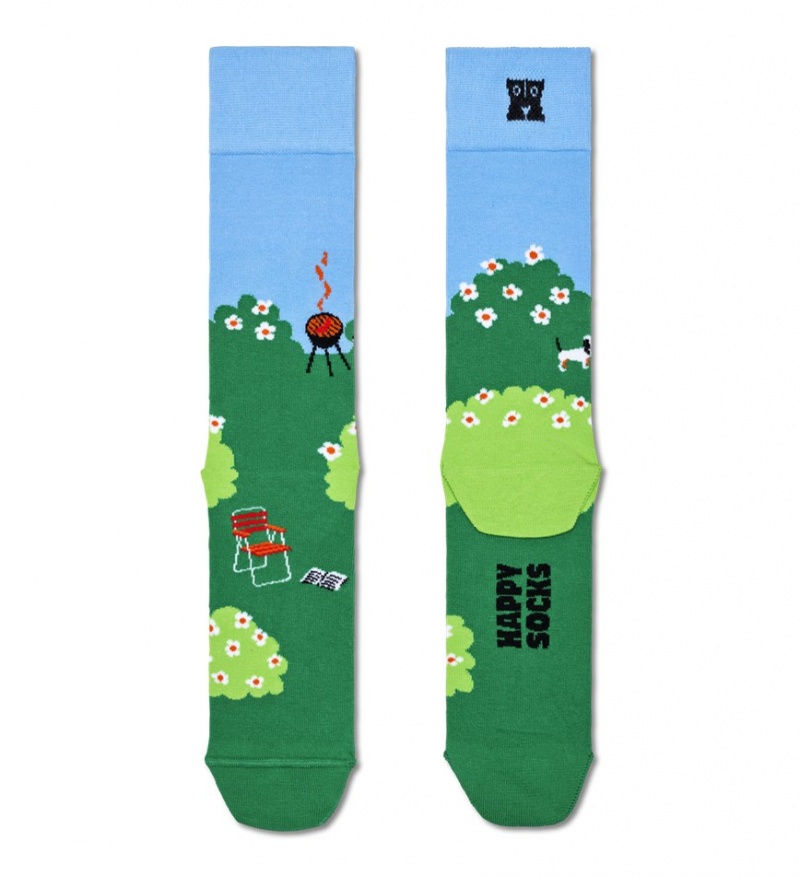 Happy Socks Garden Socken Unisex Grün | Schweiz 38971VORT