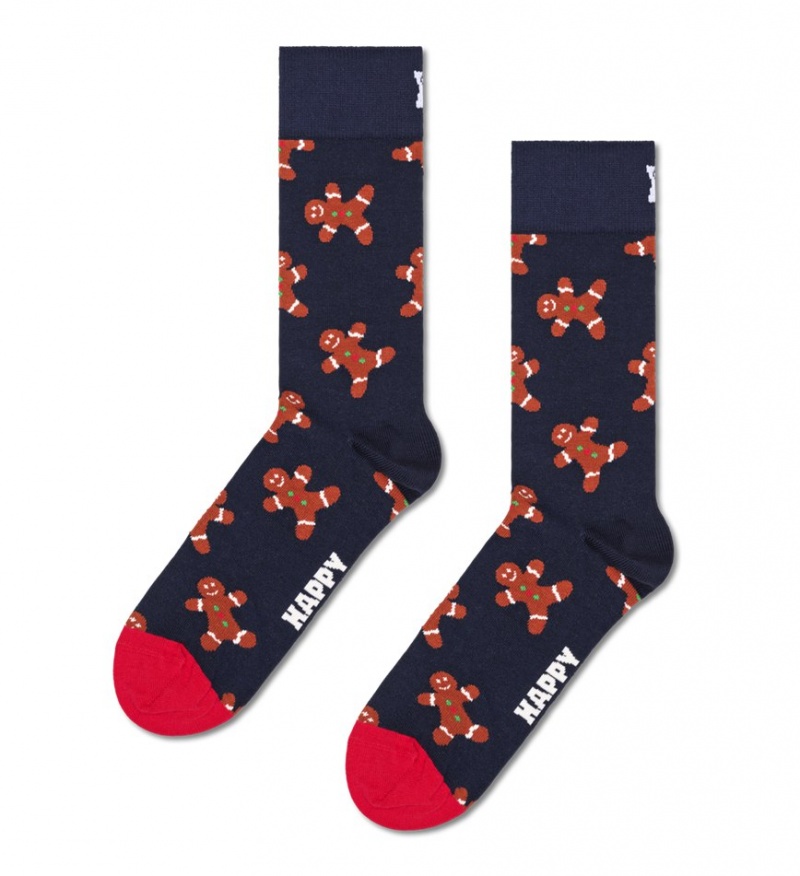 Happy Socks Gingerbread Man Socken Unisex Navy | Schweiz 12768UXLE