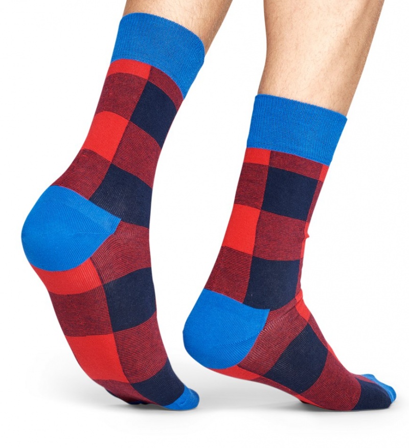 Happy Socks Gingham Socken Unisex Rot | Schweiz 81629TNPW