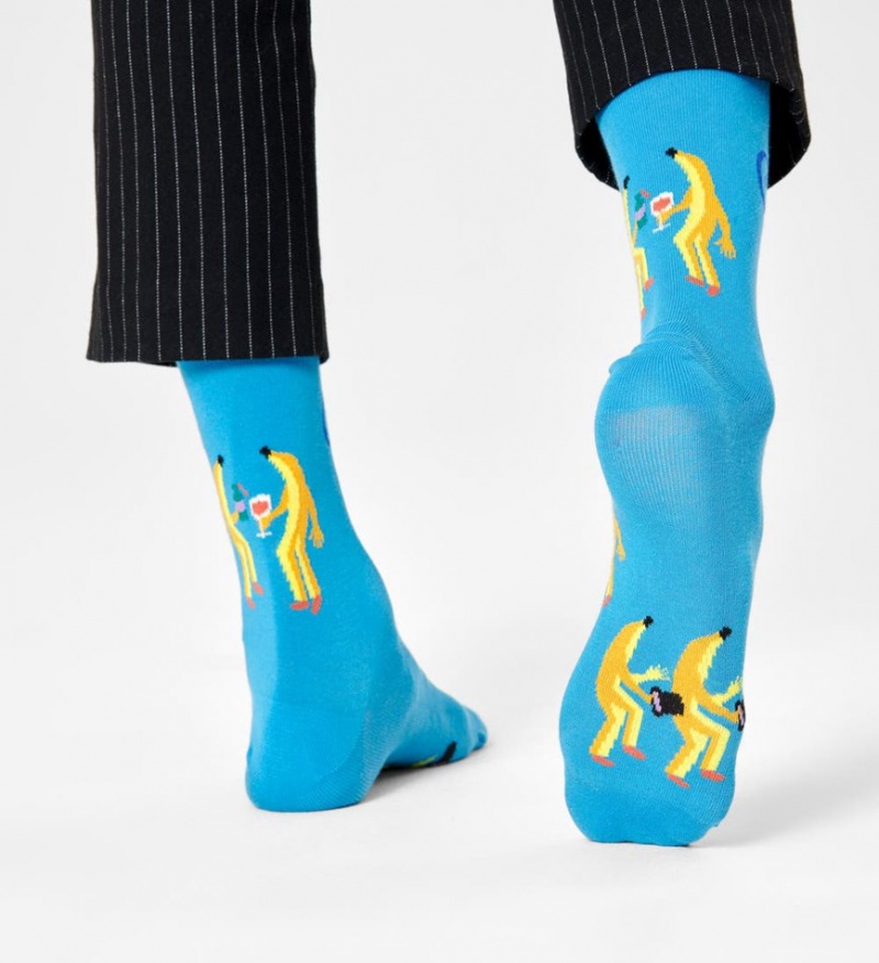 Happy Socks Going Bananas Socken Unisex Hellblau | Schweiz 07485WMDX