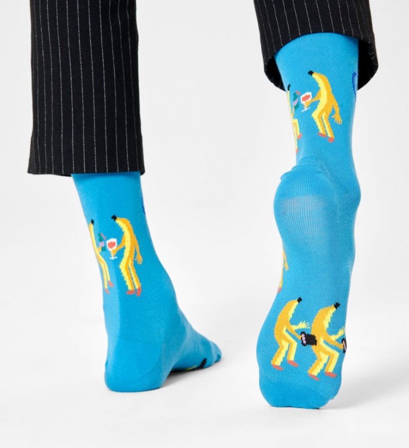 Happy Socks Going Bananas Socken Unisex Hellblau | Schweiz 07485WMDX