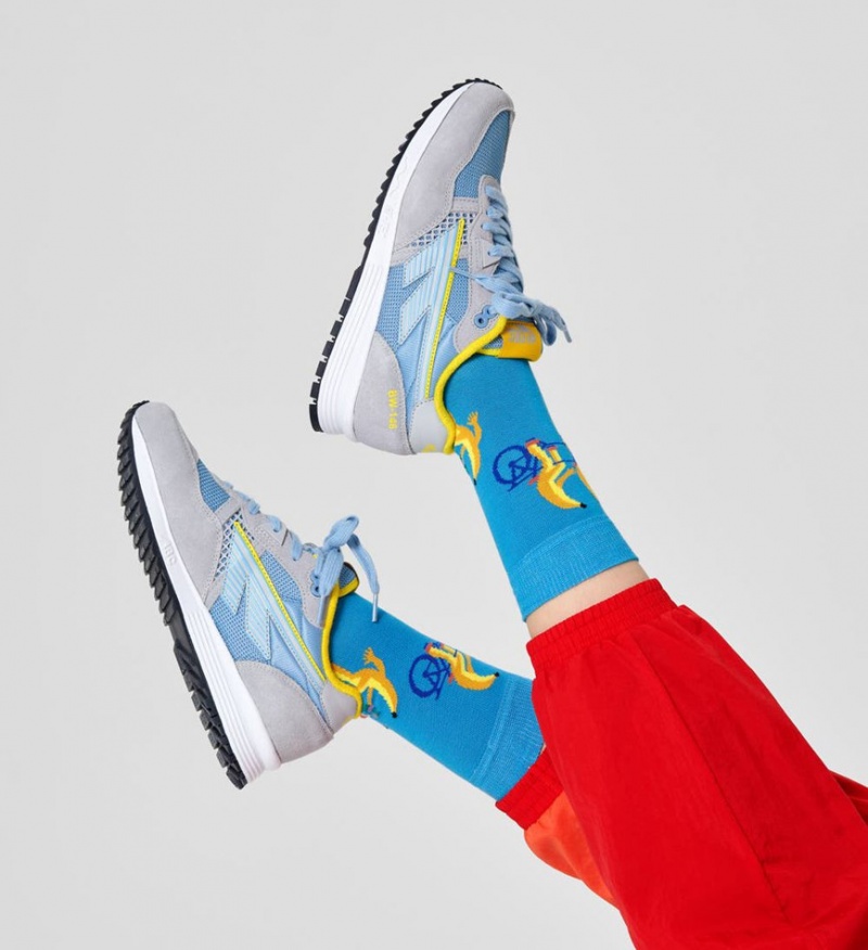 Happy Socks Going Bananas Socken Unisex Hellblau | Schweiz 07485WMDX