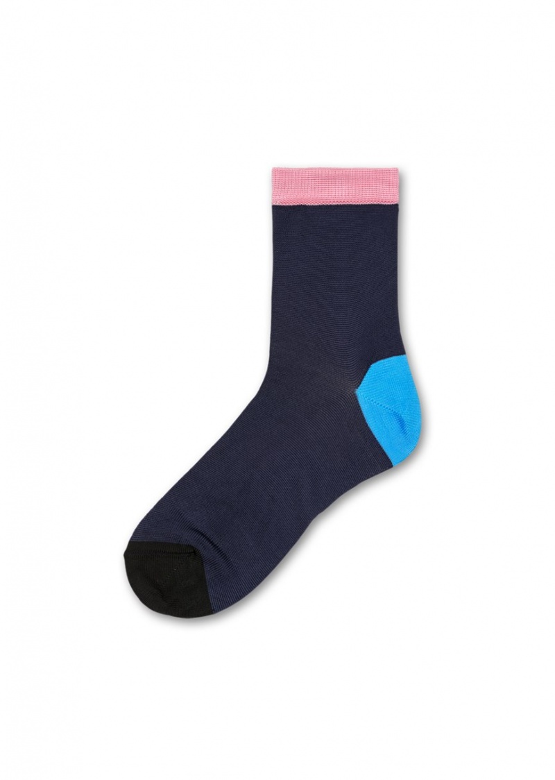 Happy Socks Grace Ankle Socken Unisex Navy Blau | Schweiz 39108ATMY