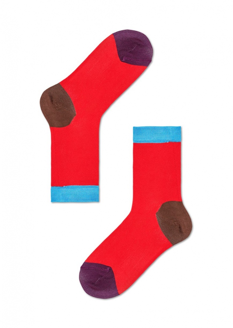 Happy Socks Grace Ankle Socken Unisex Rot | Schweiz 42639KWFY