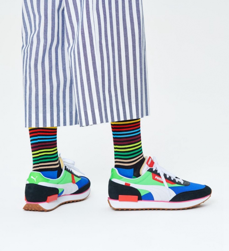 Happy Socks Half Stripe Socken Unisex Schwarz | Schweiz 68193EGXY