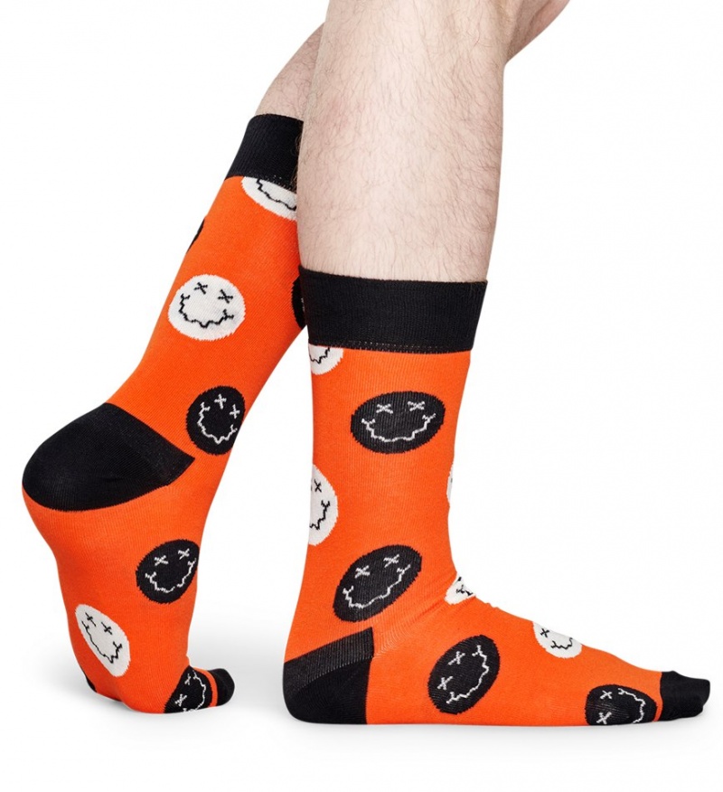 Happy Socks Halloween Smiling Socken Unisex Rot | Schweiz 86097OGFA