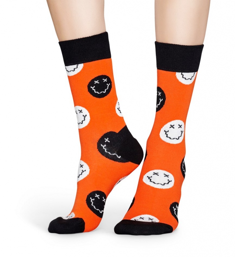 Happy Socks Halloween Smiling Socken Unisex Rot | Schweiz 86097OGFA