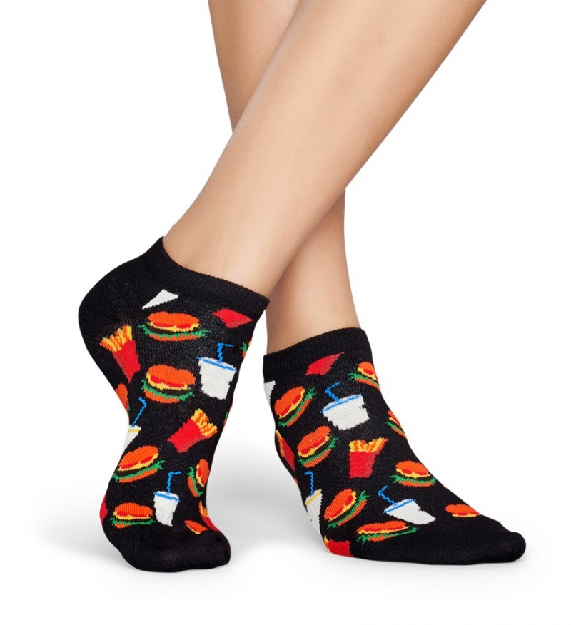 Happy Socks Hamburger Low Socken Unisex Schwarz | Schweiz 72309CNDF