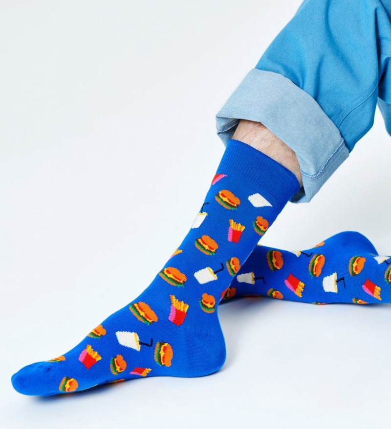 Happy Socks Hamburger Socken Unisex Blau | Schweiz 31758XQMO