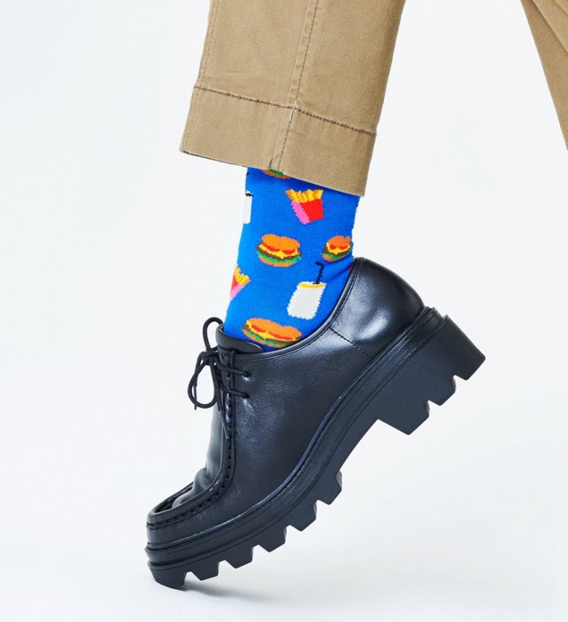 Happy Socks Hamburger Socken Unisex Blau | Schweiz 31758XQMO