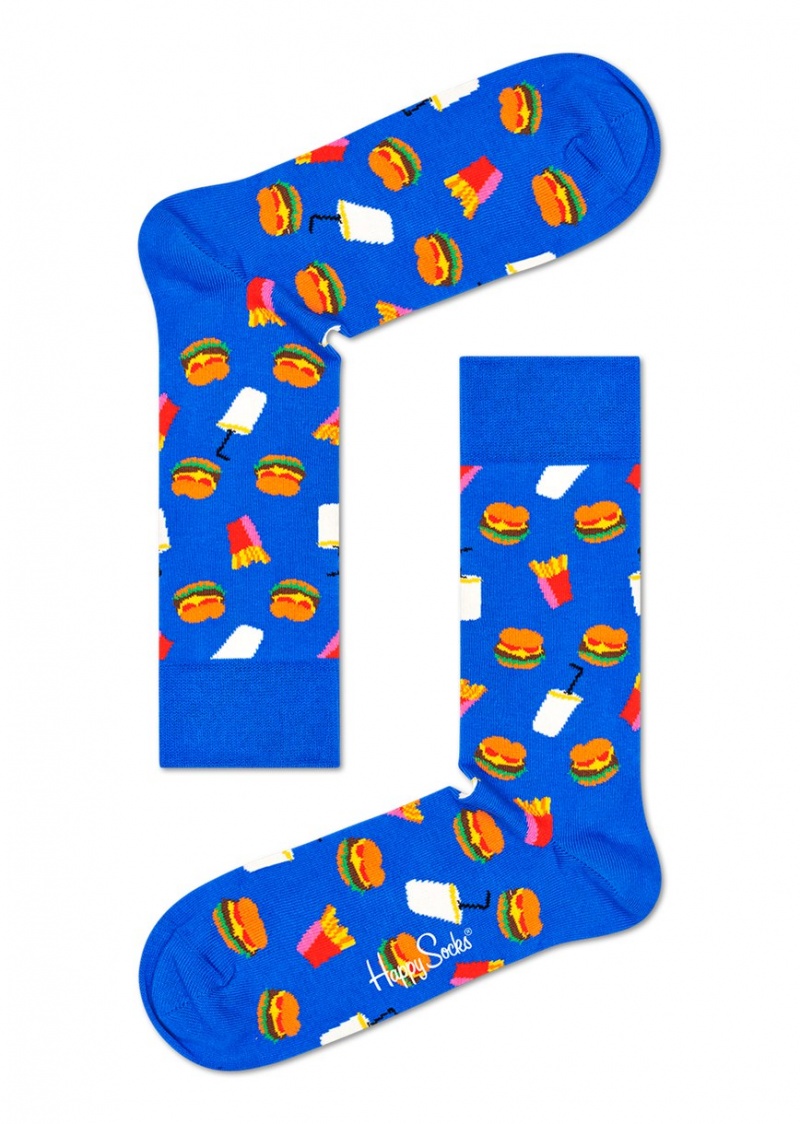 Happy Socks Hamburger Socken Unisex Blau | Schweiz 31758XQMO