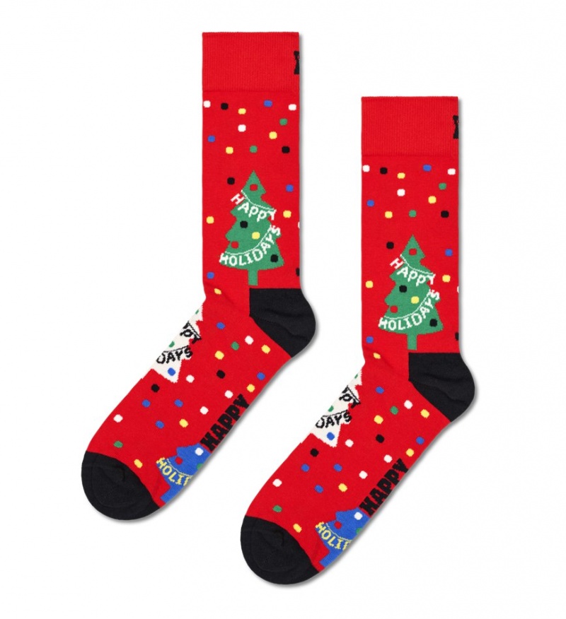 Happy Socks Happy Holidays Socken Unisex Rot | Schweiz 69058BEWT