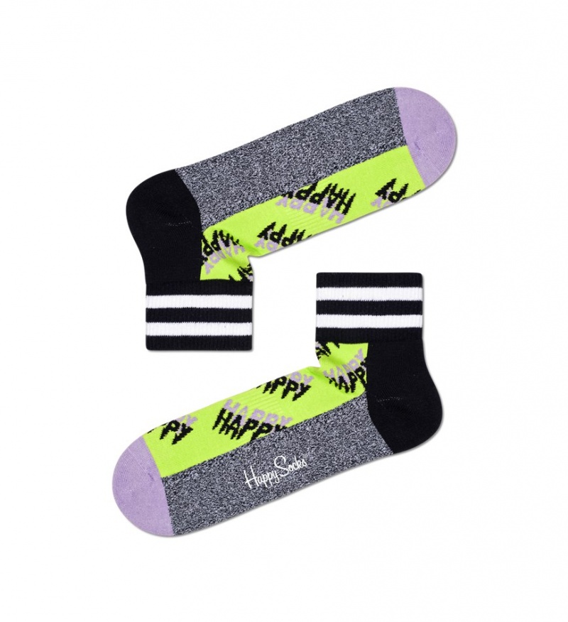 Happy Socks Happy Logo 1/4 Crew Socken Unisex Mehrfarbig | Schweiz 24713QMYT