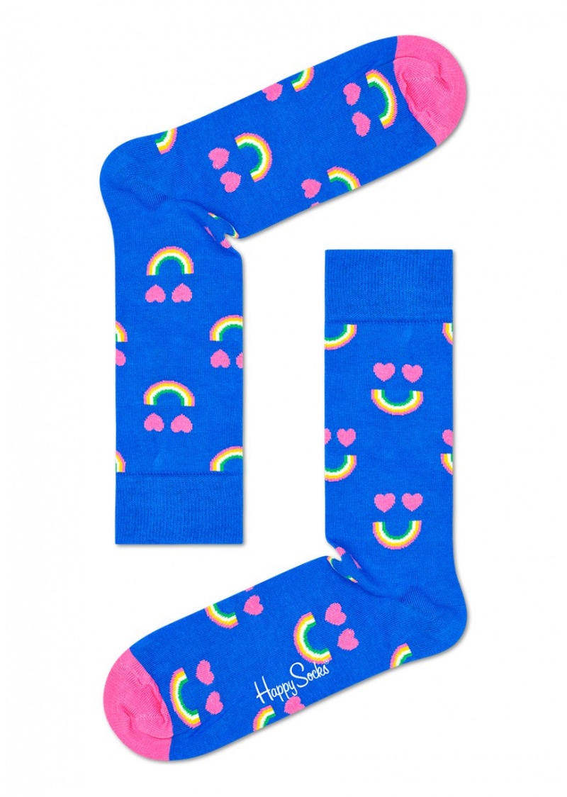 Happy Socks Happy Rainbow Socken Unisex Blau | Schweiz 54160FXKA