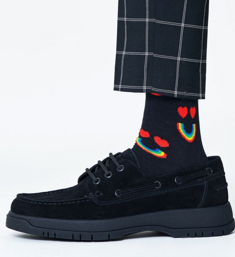 Happy Socks Happy Rainbow Socken Unisex Schwarz | Schweiz 54069SZDK