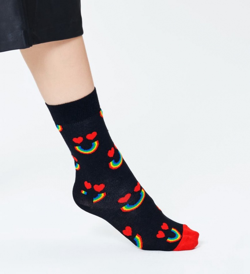 Happy Socks Happy Rainbow Socken Unisex Schwarz | Schweiz 54069SZDK