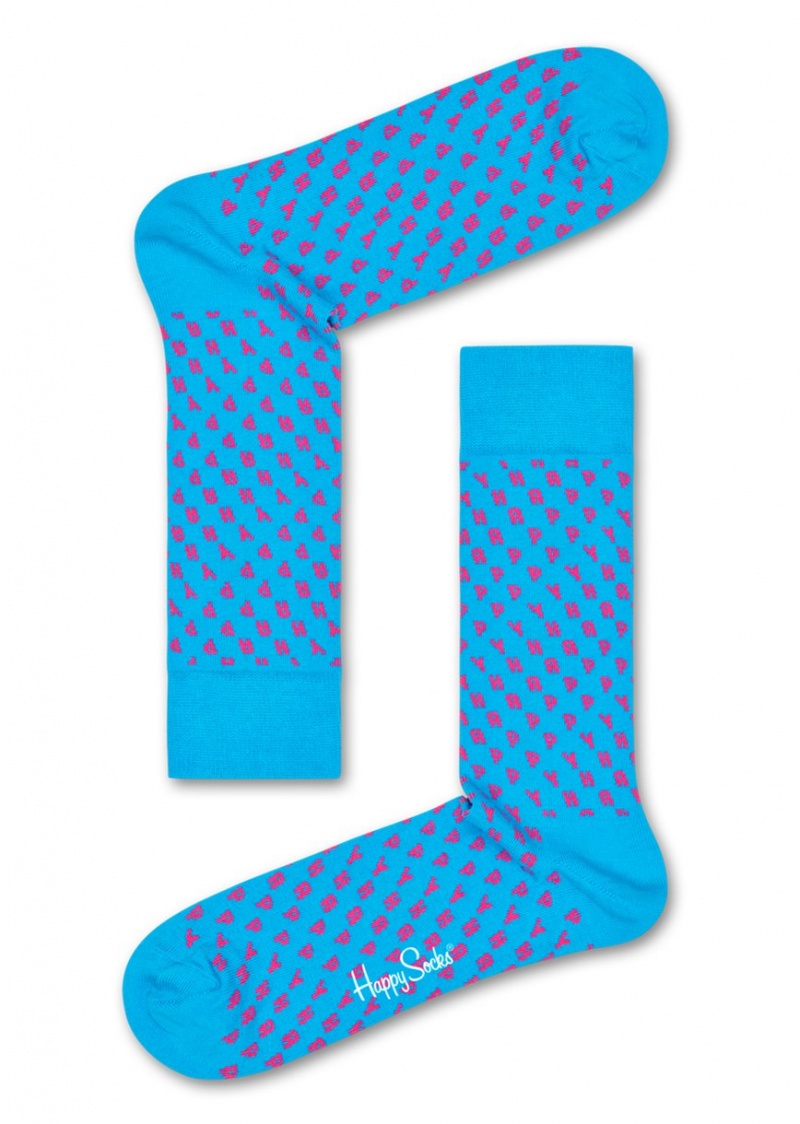 Happy Socks Happy Socken Unisex Türkis | Schweiz 13467BIAK