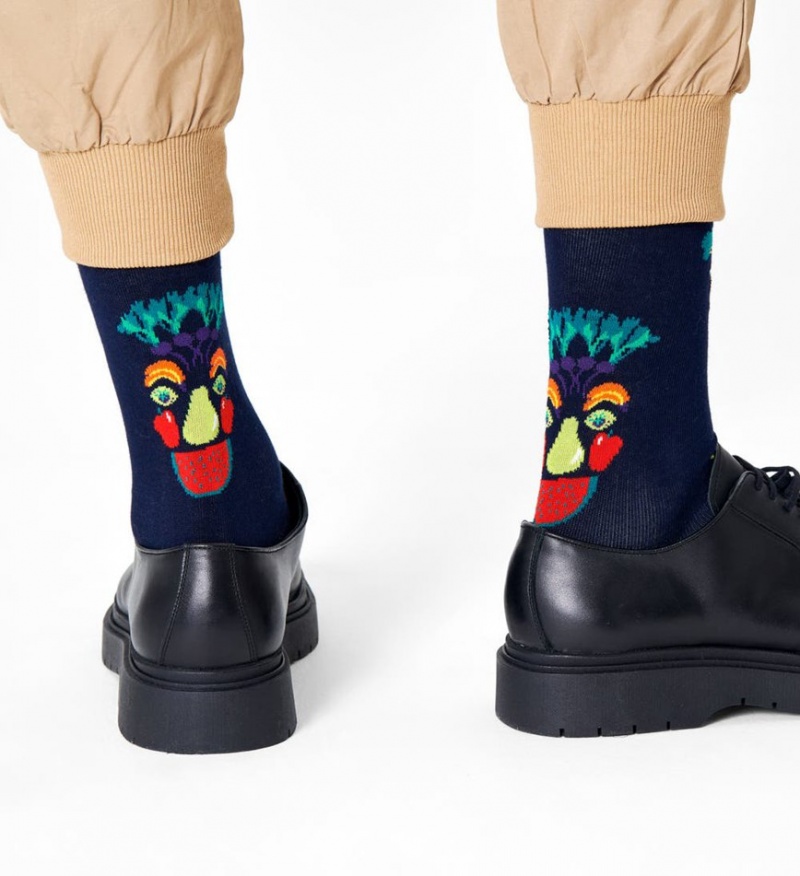 Happy Socks Healthy Glow Socken Unisex Navy | Schweiz 31528DNKS