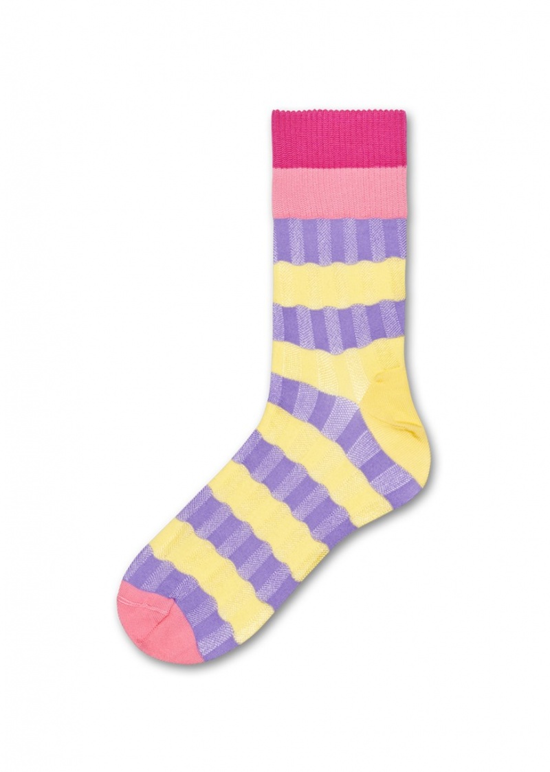 Happy Socks Helen Crew Socken Unisex Hellgelb | Schweiz 34790ALPN