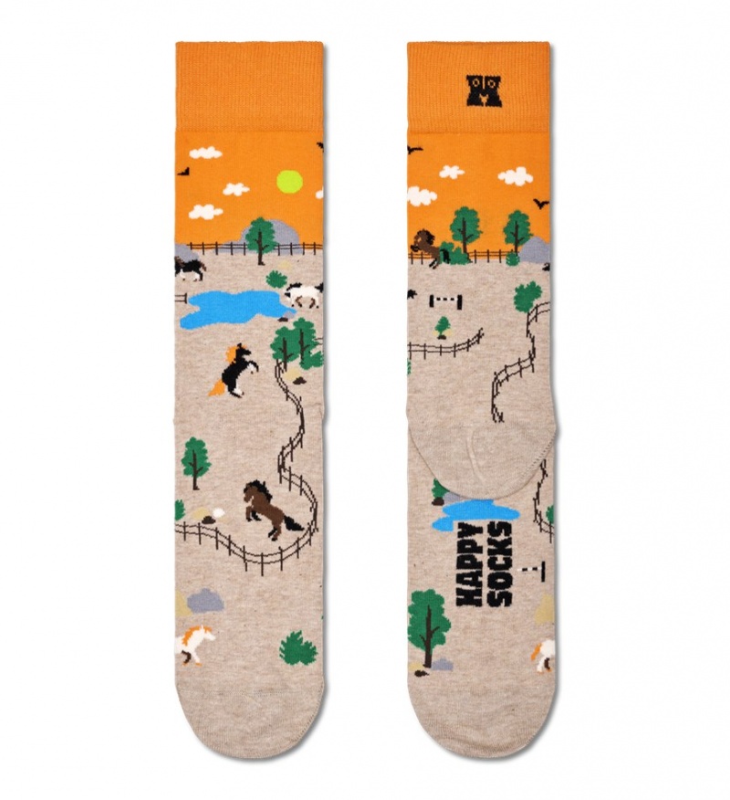 Happy Socks Horse Socken Unisex Orange | Schweiz 49270QVFR