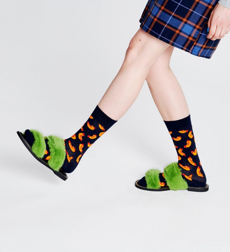 Happy Socks Hot Dog Socken Unisex Navy | Schweiz 47983YMWR