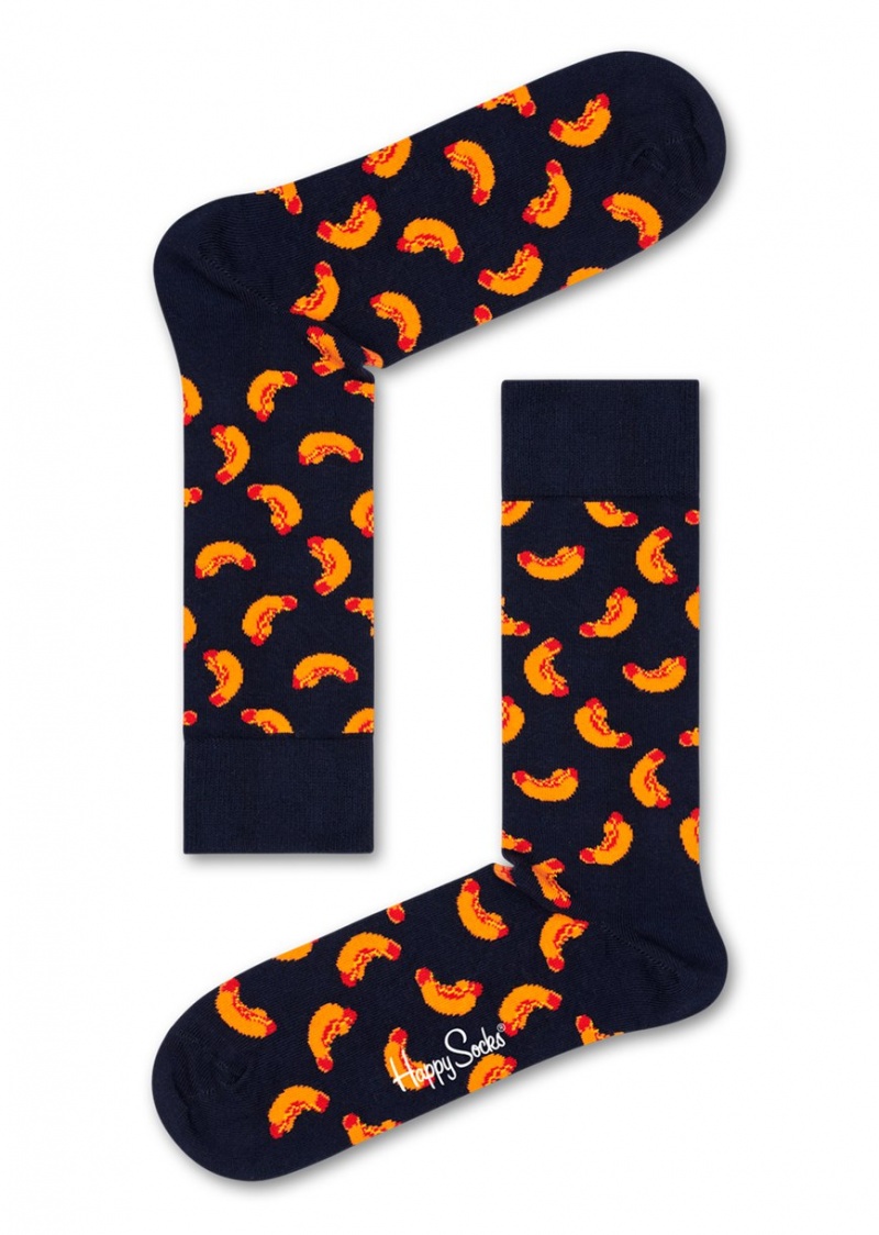 Happy Socks Hot Dog Socken Unisex Navy | Schweiz 47983YMWR