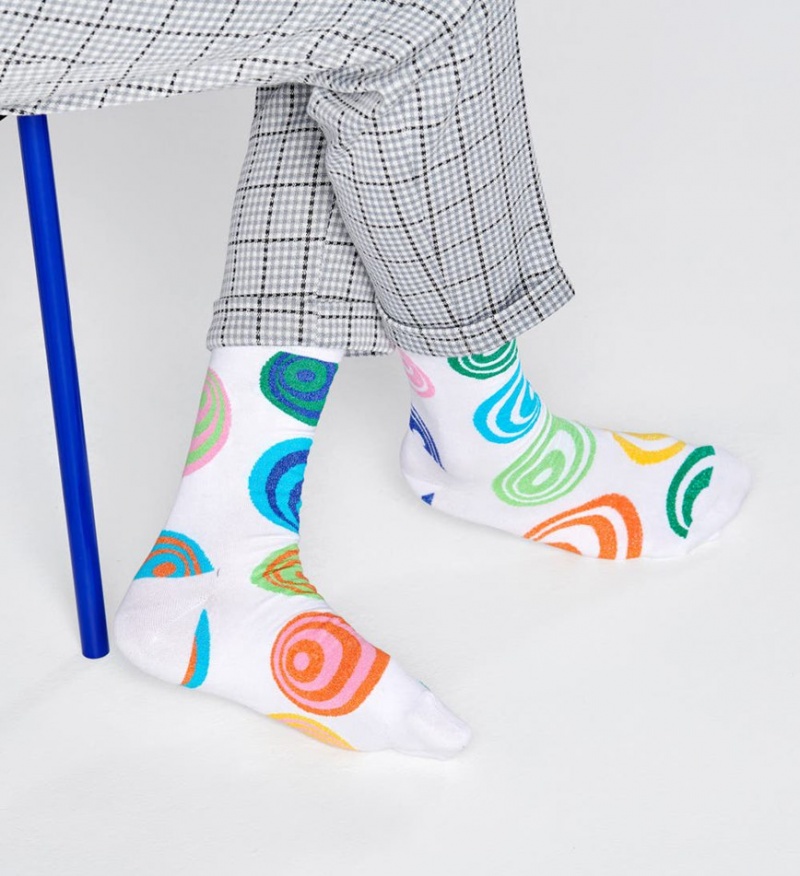 Happy Socks Hypnosis Socken Unisex Weiß | Schweiz 09851WEJN