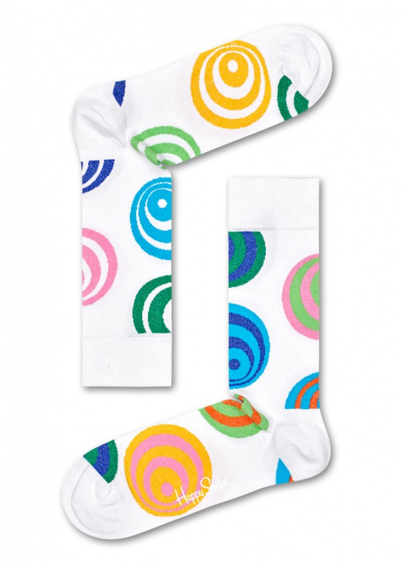 Happy Socks Hypnosis Socken Unisex Weiß | Schweiz 09851WEJN