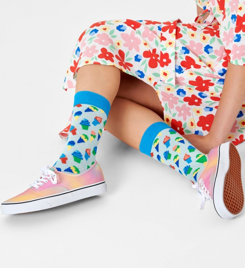 Happy Socks Ice Cream Socken Unisex Hellblau | Schweiz 30871EJYQ