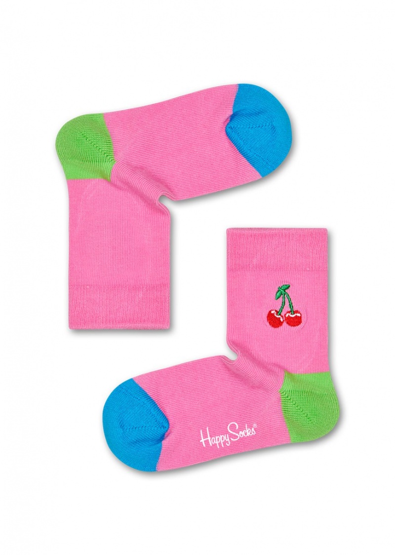 Happy Socks Ice Cream & Fruit Socks Gift Set Kinder Hellorange | Schweiz 56492XPGA