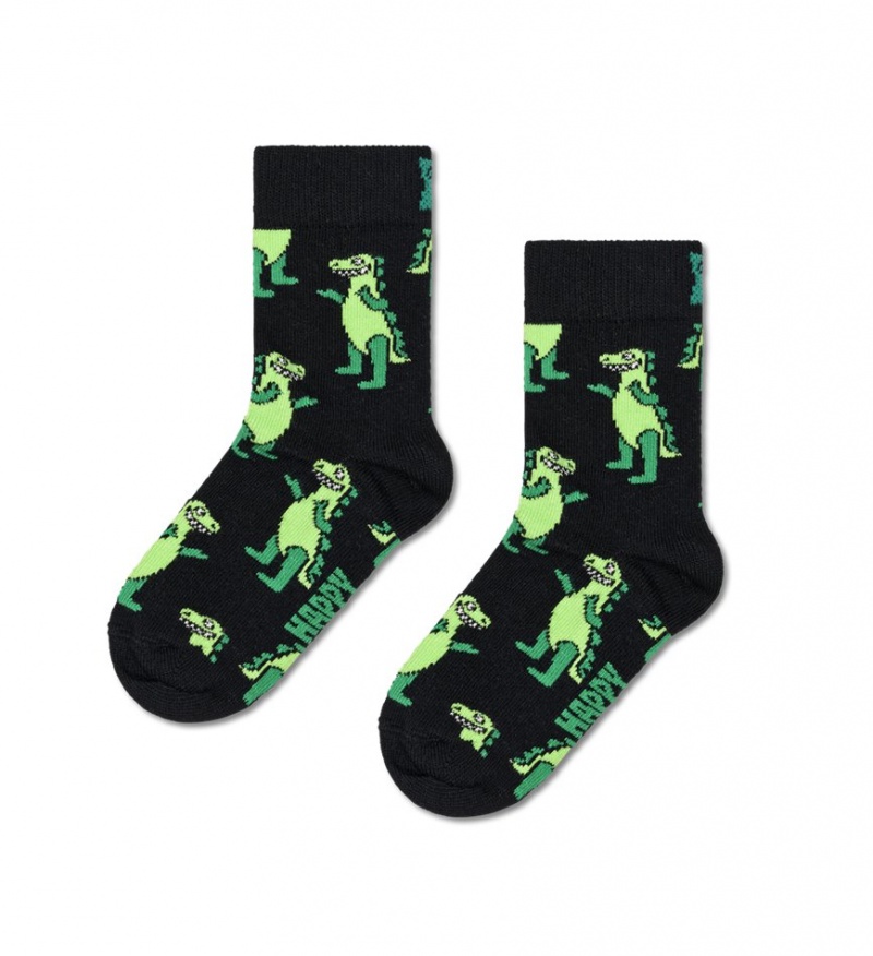 Happy Socks Inflatable Dino Socken Kinder Schwarz | Schweiz 78195BENY