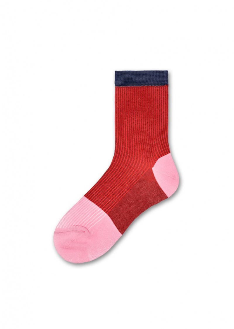 Happy Socks Janni Ankle Socken Unisex Rot | Schweiz 38056RAZY