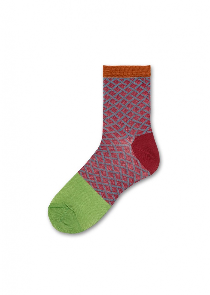 Happy Socks Jill Ankle Socken Unisex Rot | Schweiz 14396HAVR