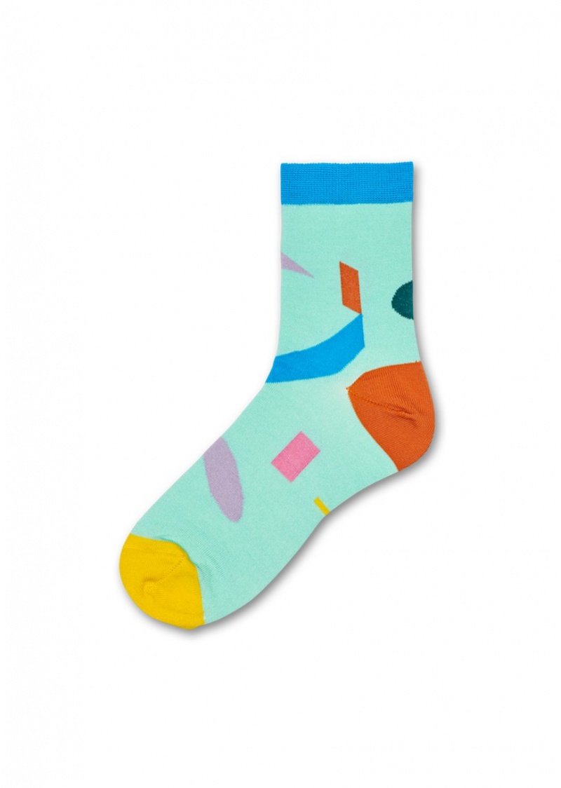 Happy Socks Julia Ankle Socken Unisex Mintfarben | Schweiz 29754XTOE