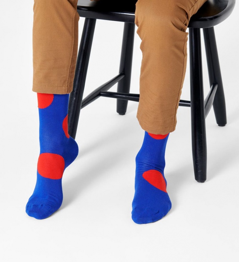 Happy Socks Jumbo Dot Socken Unisex Blau | Schweiz 73481ZDMX