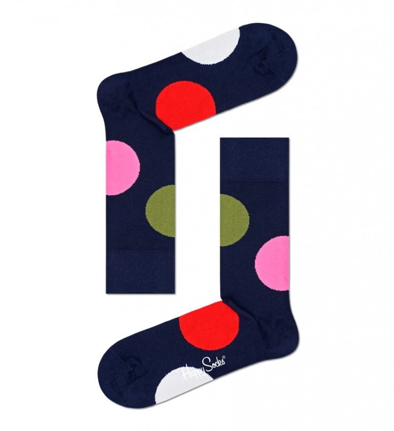 Happy Socks Jumbo Dot Socken Unisex Navy | Schweiz 79302XNFZ