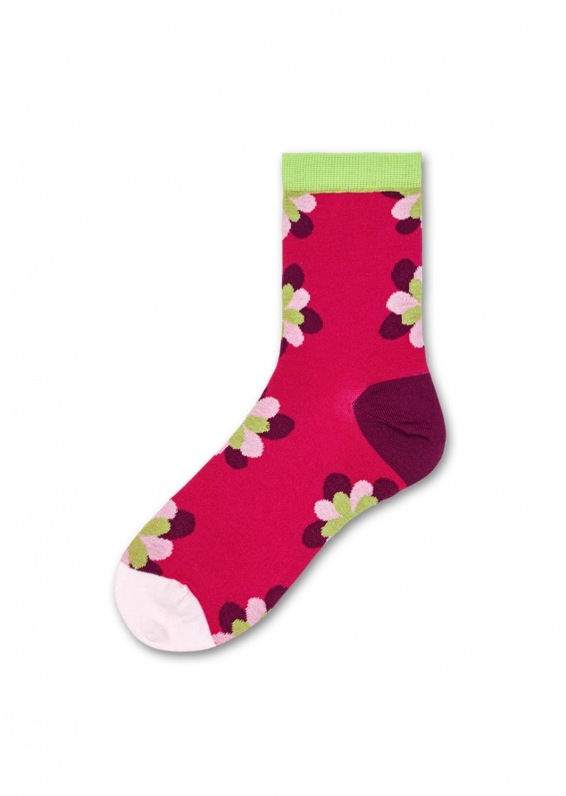 Happy Socks June Ankle Socken Unisex Rosa | Schweiz 32410MYRJ