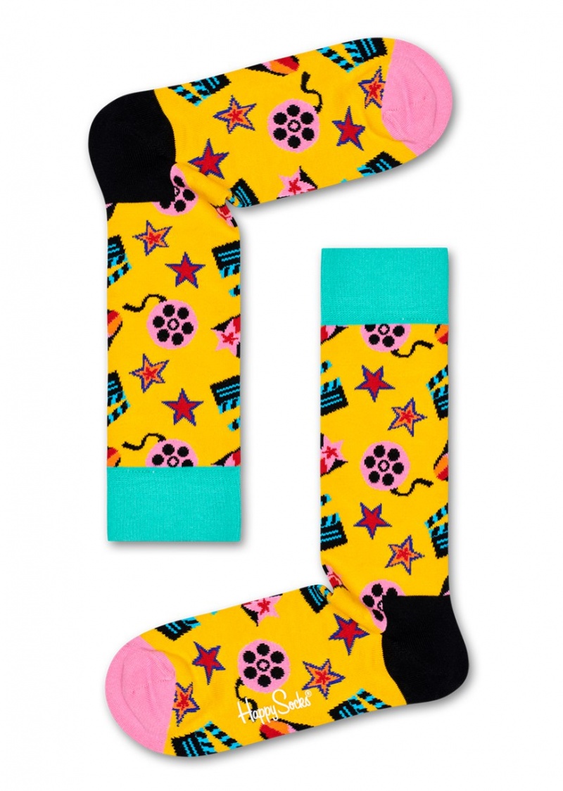 Happy Socks LA Movie Socken Unisex Gelb | Schweiz 60937UKRY