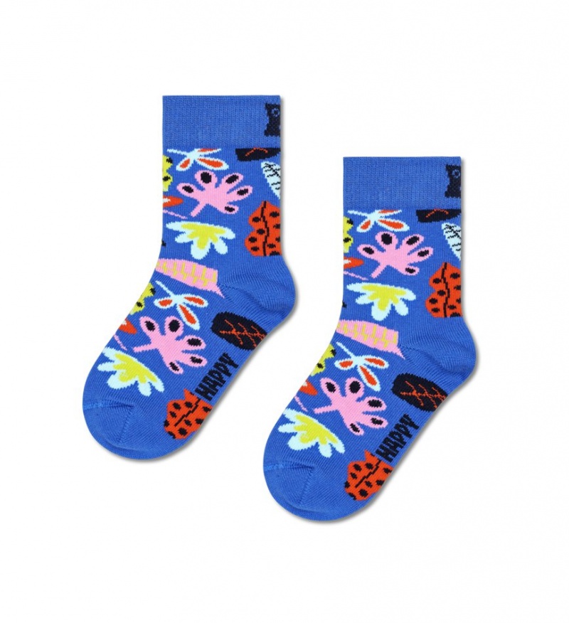 Happy Socks Leaves Socken Kinder Blau | Schweiz 57230BIHG