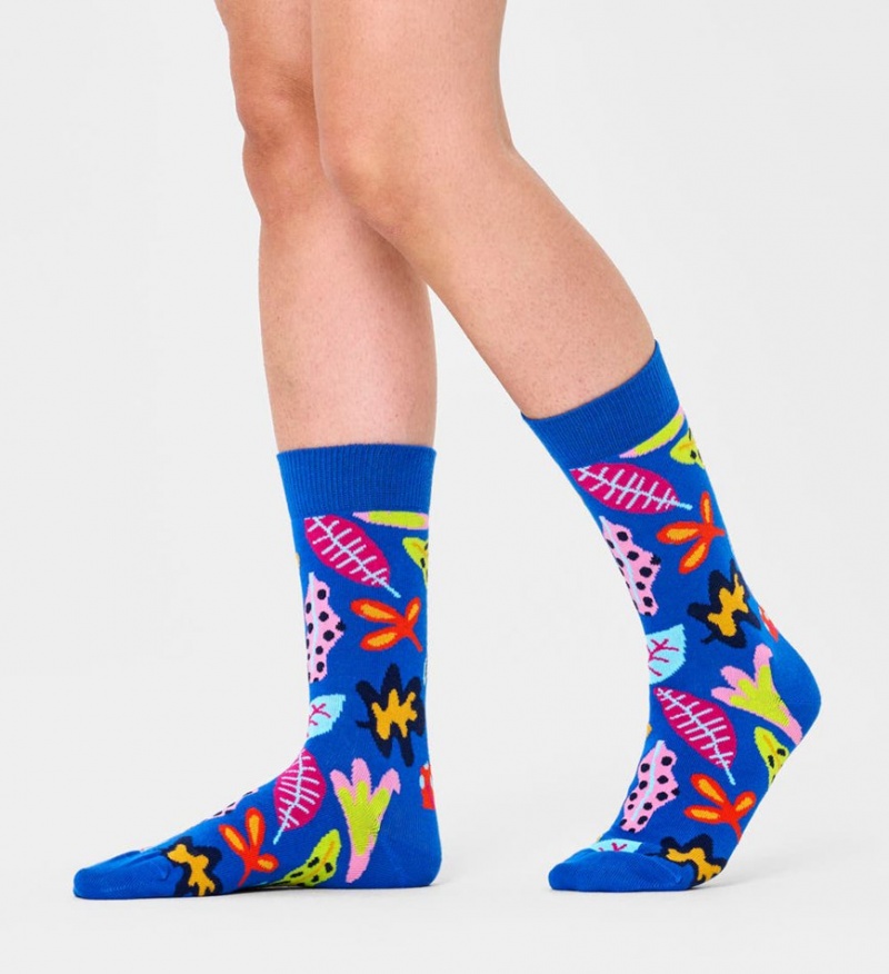 Happy Socks Leaves Socken Unisex Blau | Schweiz 37529PYME