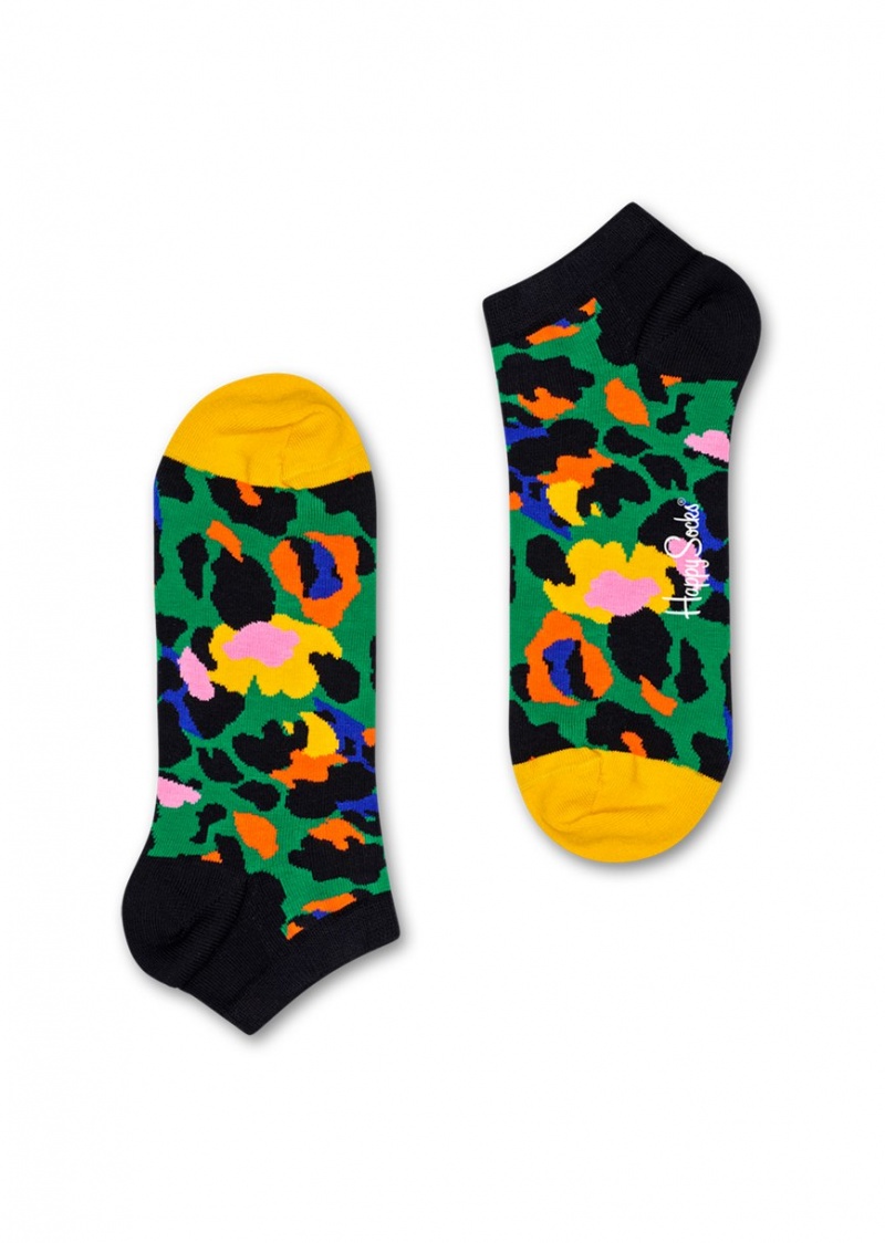 Happy Socks Leopard Low Socken Unisex Leopard Grün | Schweiz 78051SZFP