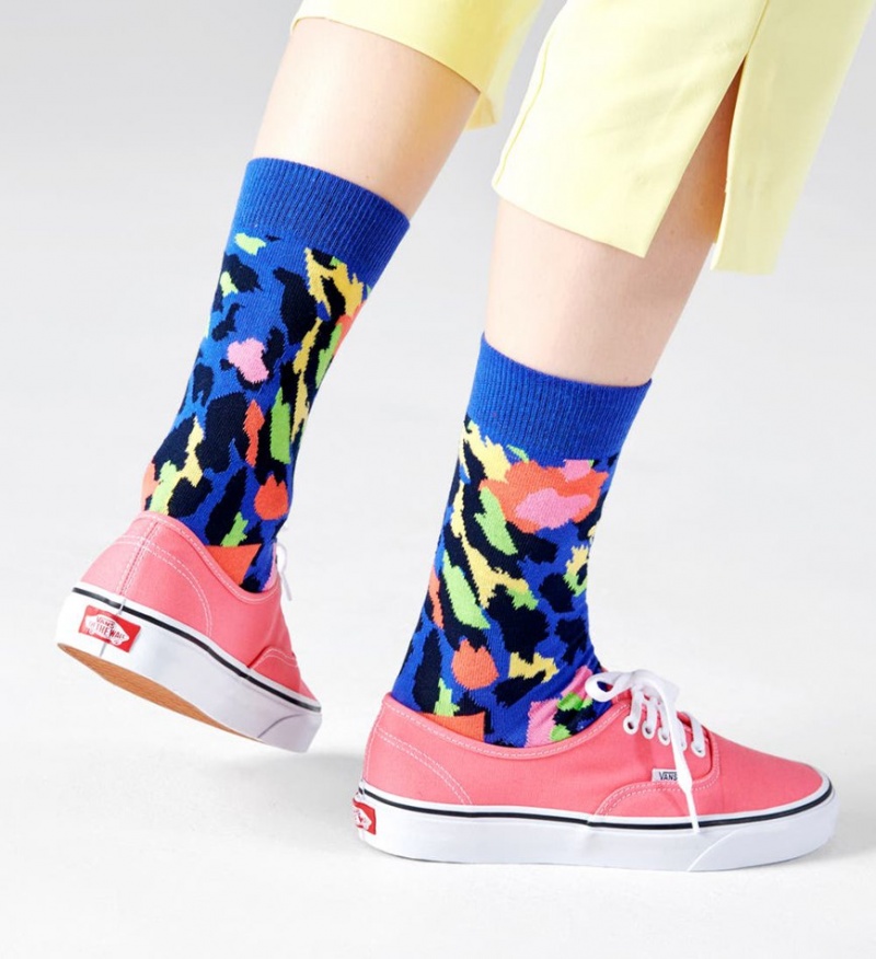 Happy Socks Leopard Socken Unisex Blau | Schweiz 63219SXEH