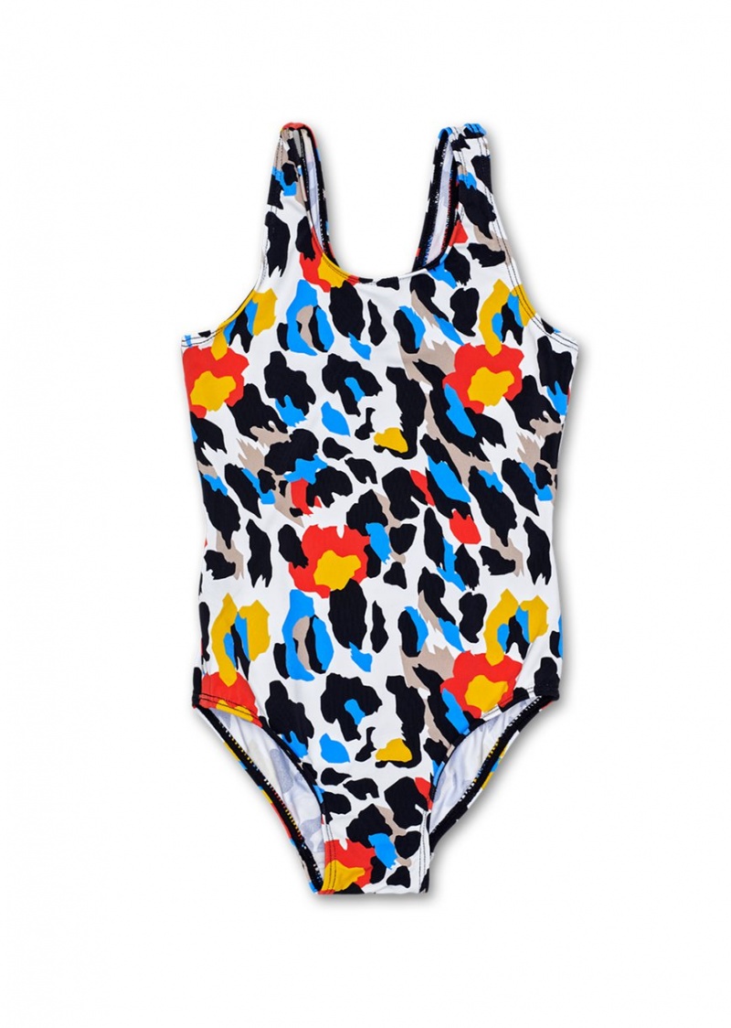 Happy Socks Leopard Swimsuit Bademode Kinder Blau | Schweiz 20975VIWE