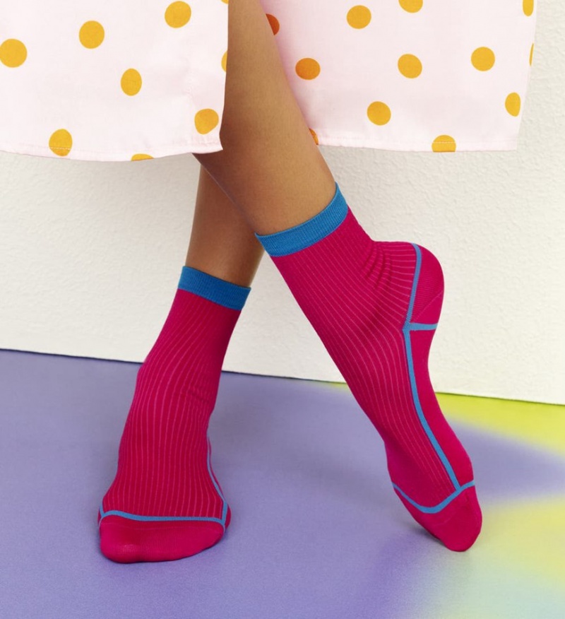 Happy Socks Lily Ankle Socken Unisex Rosa | Schweiz 16498MDXV