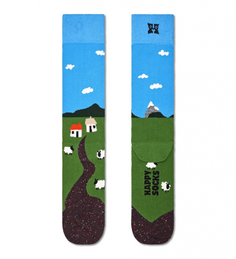 Happy Socks Little House On The Moorland Socken Unisex Hellblau | Schweiz 73416WDIY