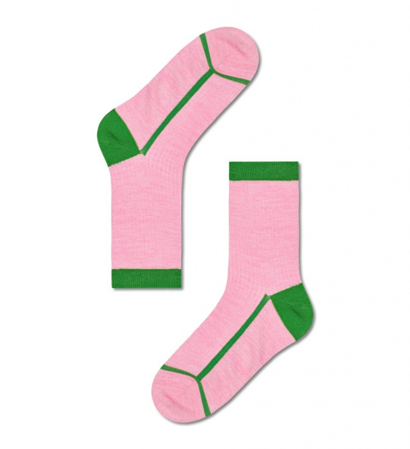 Happy Socks Liv Crew Socken Unisex Hellrosa | Schweiz 21745QUDZ