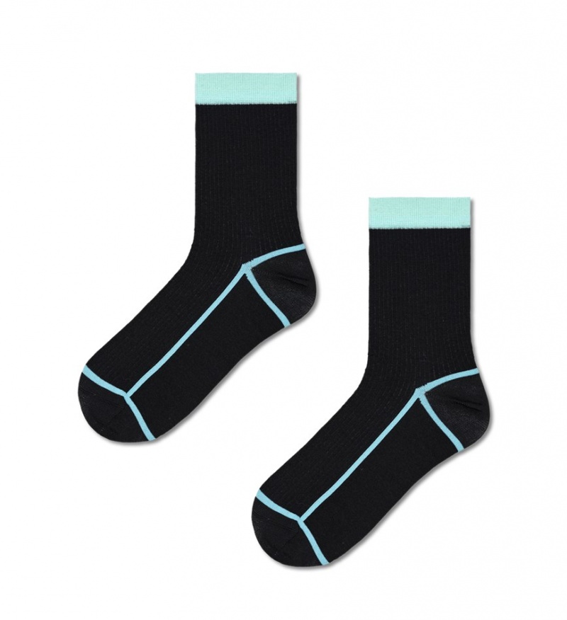 Happy Socks Liv Crew Socken Unisex Schwarz | Schweiz 37258GZES