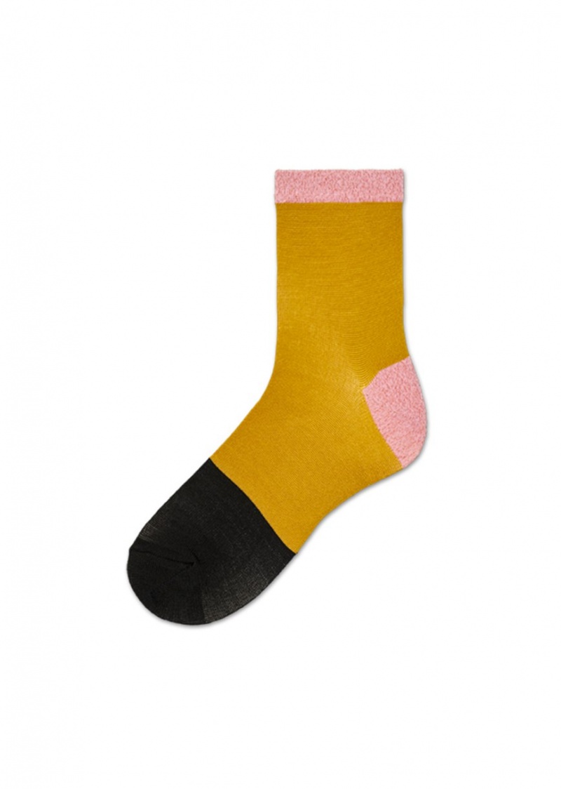 Happy Socks Liza Ankle Socken Unisex Gelb | Schweiz 27140FEDZ