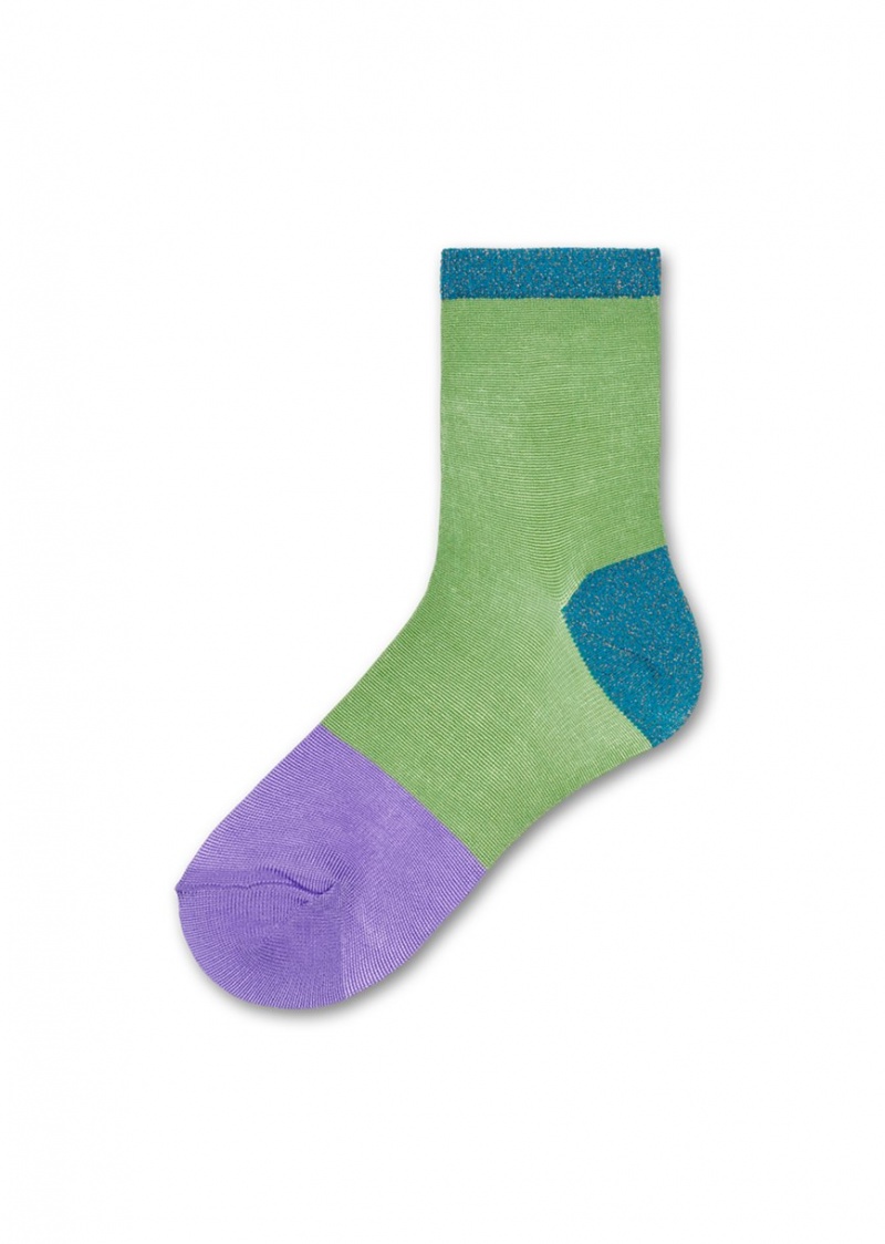 Happy Socks Liza Ankle Socken Unisex Grün | Schweiz 56729SQMB